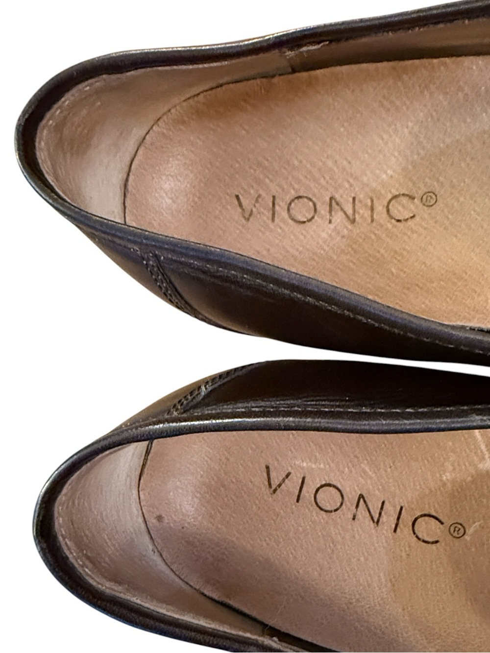 Vionic Waverly Women’s 9 Brown Croc Embossed Leather Penny Loafers - Picture 11 of 15
